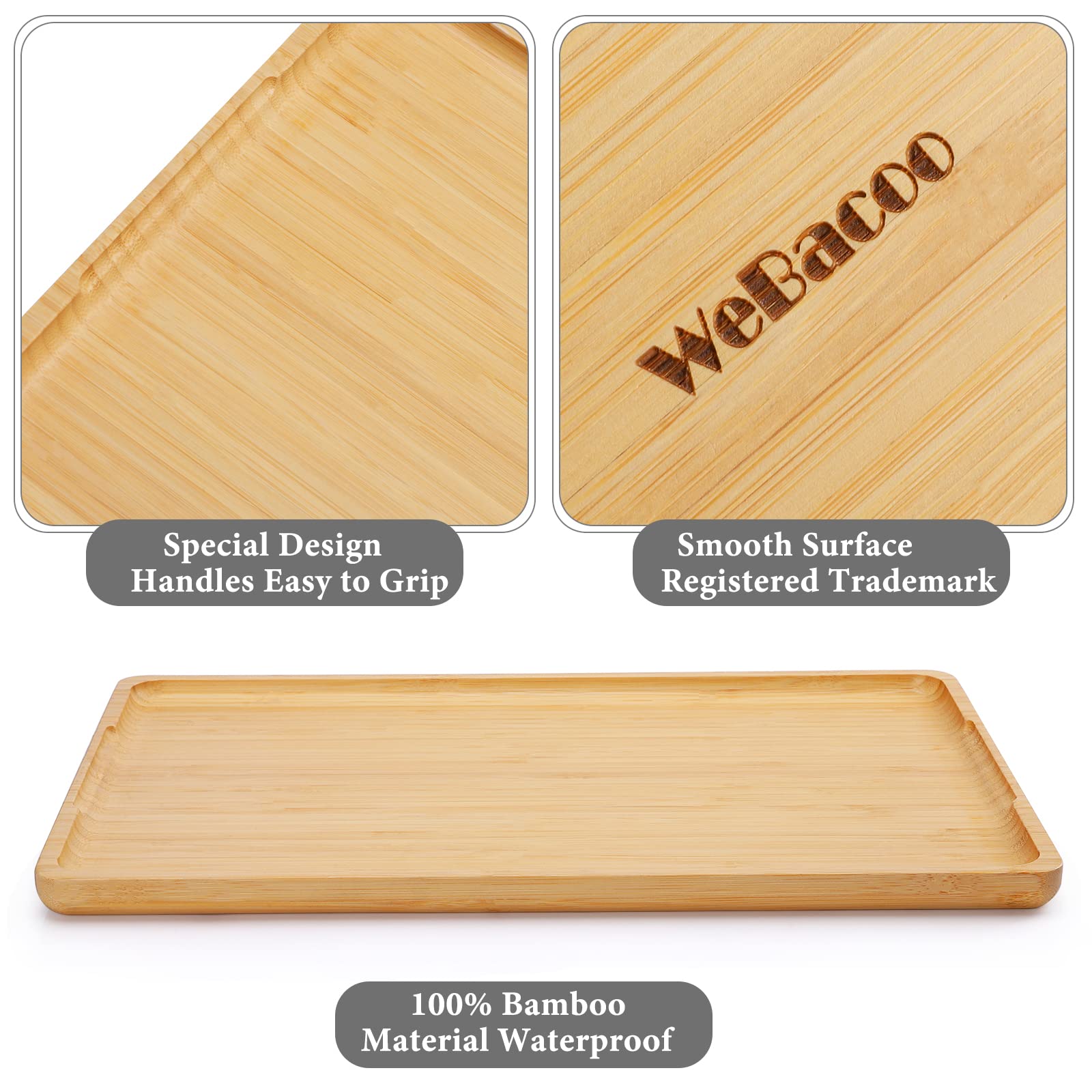 Webacoo bamboo tray makes a thoughtful gift ready home accessory.
