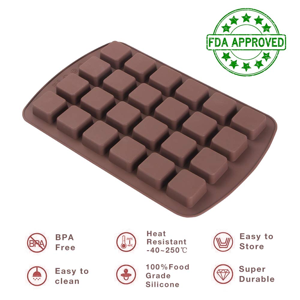 Webake bite-size brownies pop out cleanly from the silicone.
