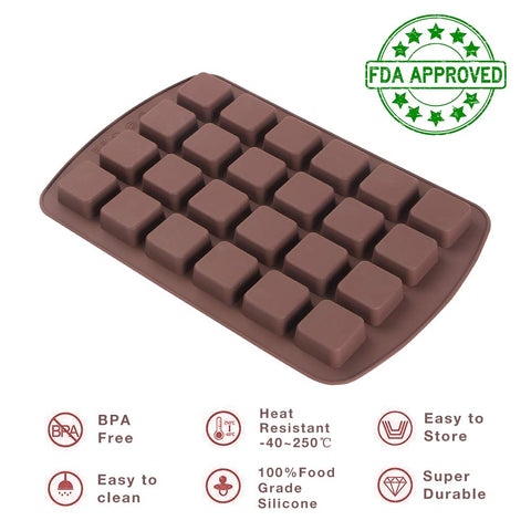 Webake bite-size brownies pop out cleanly from the silicone.