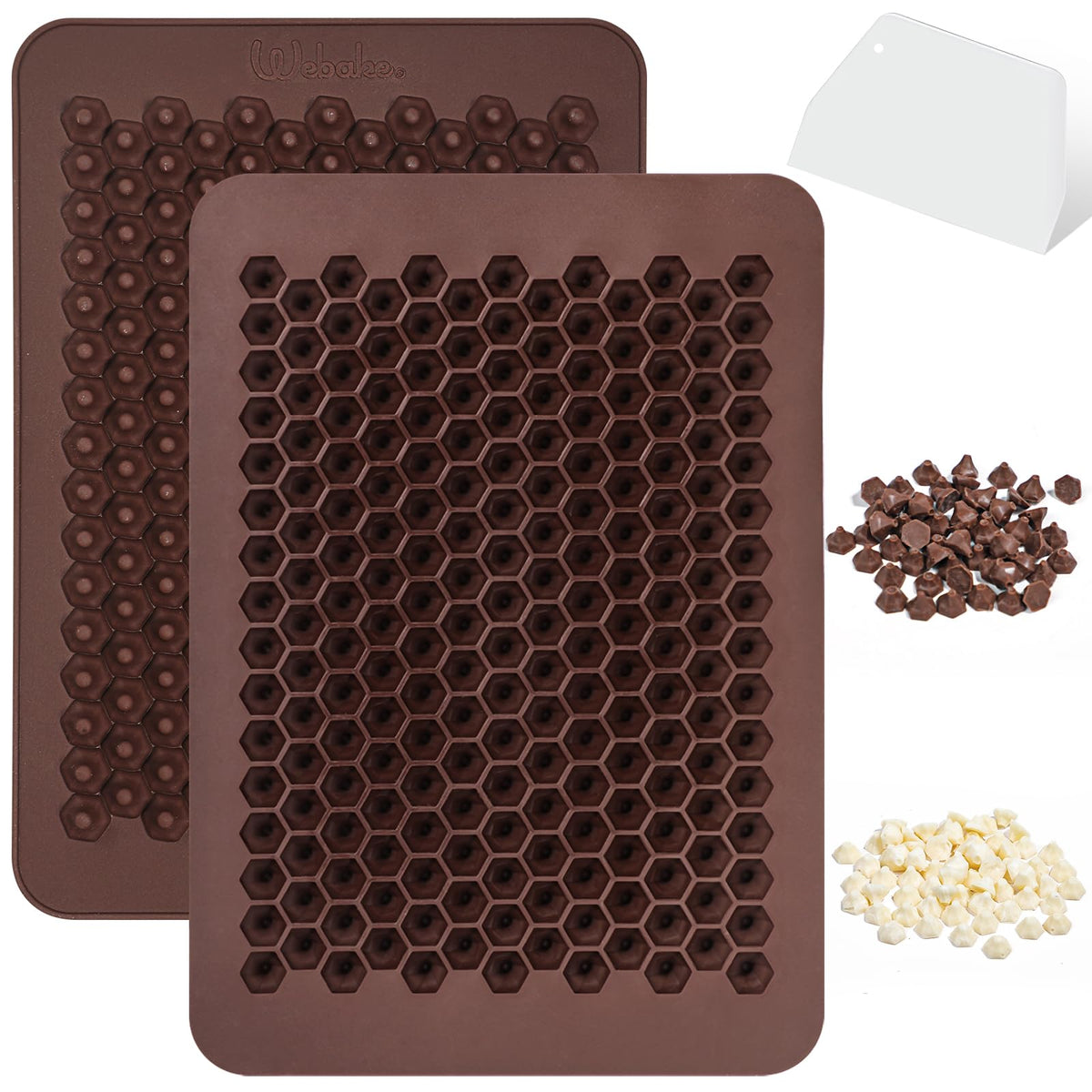 Webake chocolate chip mold with 202 cavities for quick mini chips