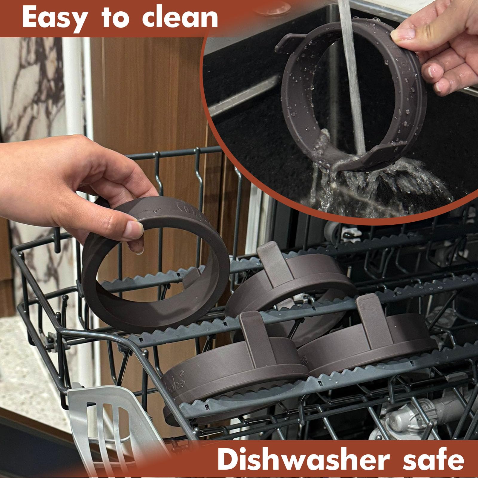 Webake crumpet rings 3.5 inch size fits standard molds.