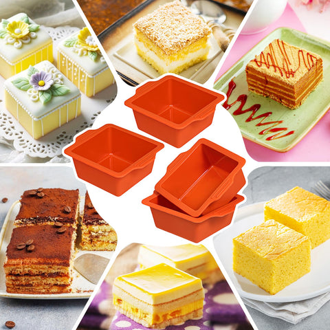 Webake dishwasher-safe silicone pans for easy cleaning.