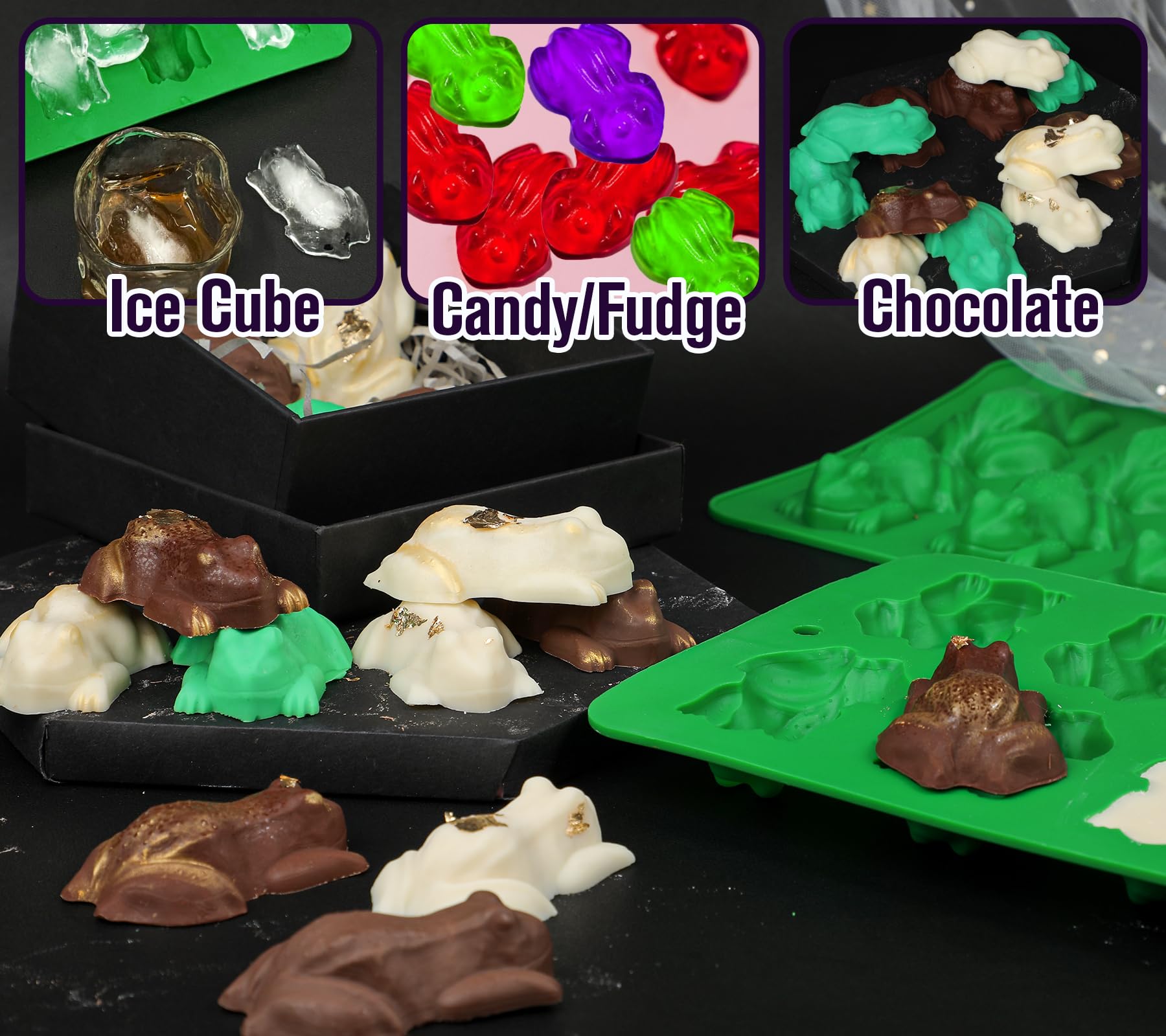 Webake frog mold is oven, microwave, and dishwasher safe.