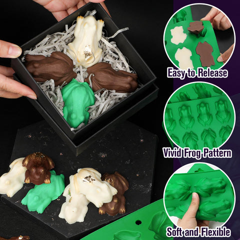 Webake frog mold temperature range from -40°F to 446°F for versatile use.