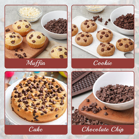 Melted chocolate being poured into Webake mold spaces