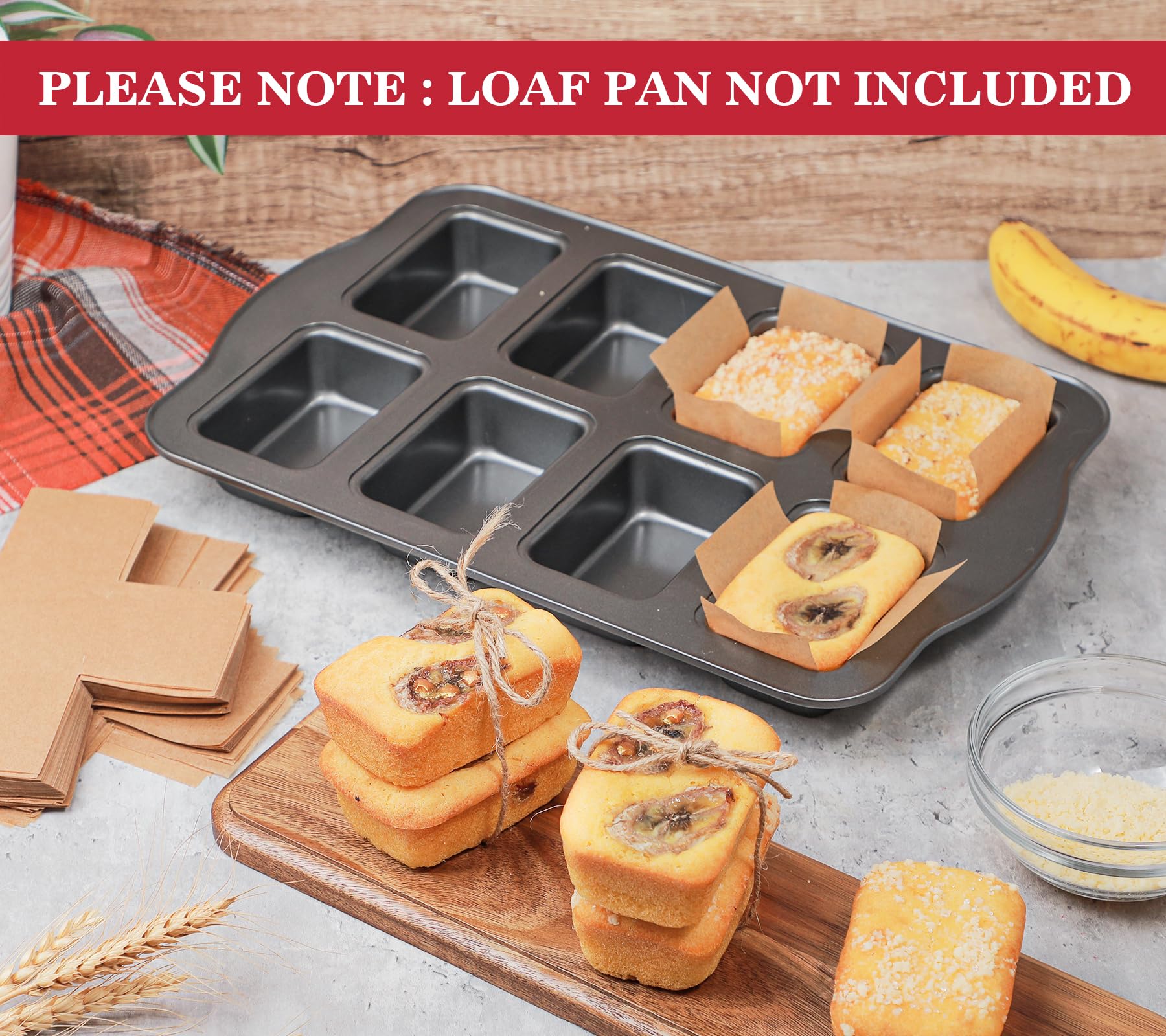 Webake non-stick parchment keeps loaves releasing cleanly.