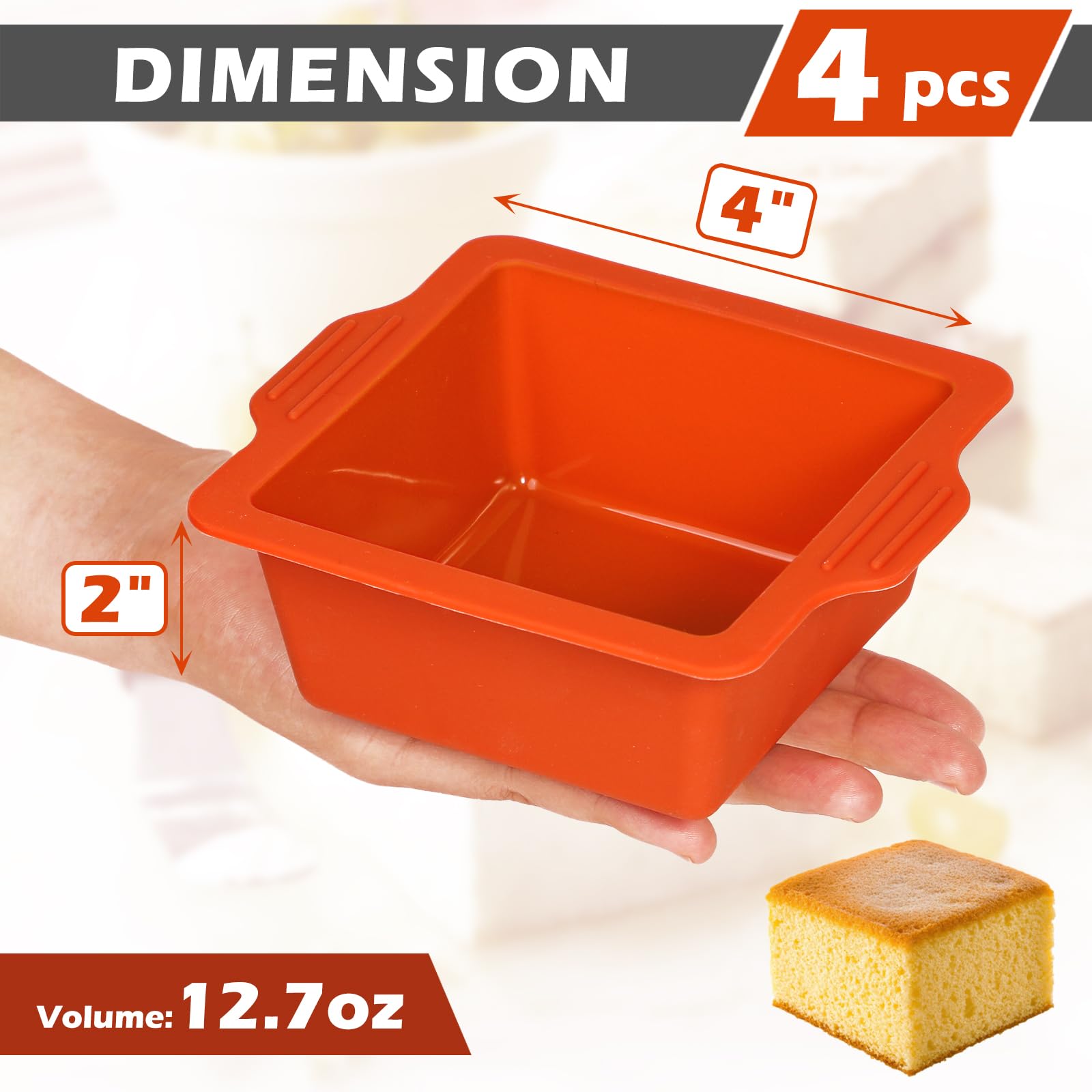 Webake oven, microwave, fridge-safe molds for versatile use.