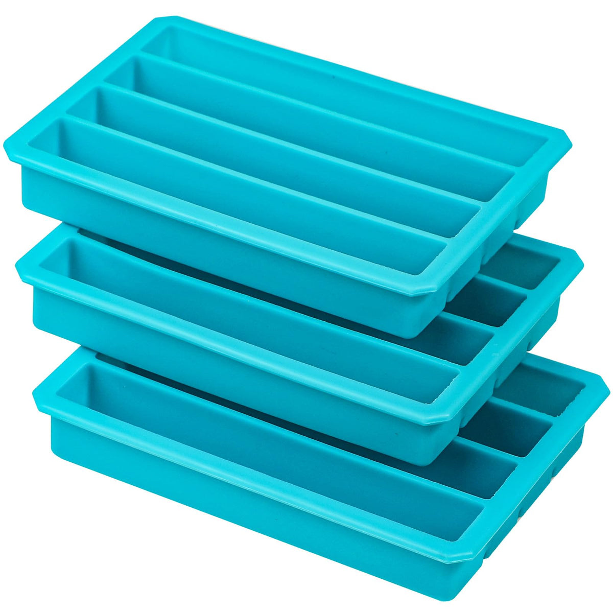 Webake silicone ice cube trays with 12 cavities for large cooling cubes