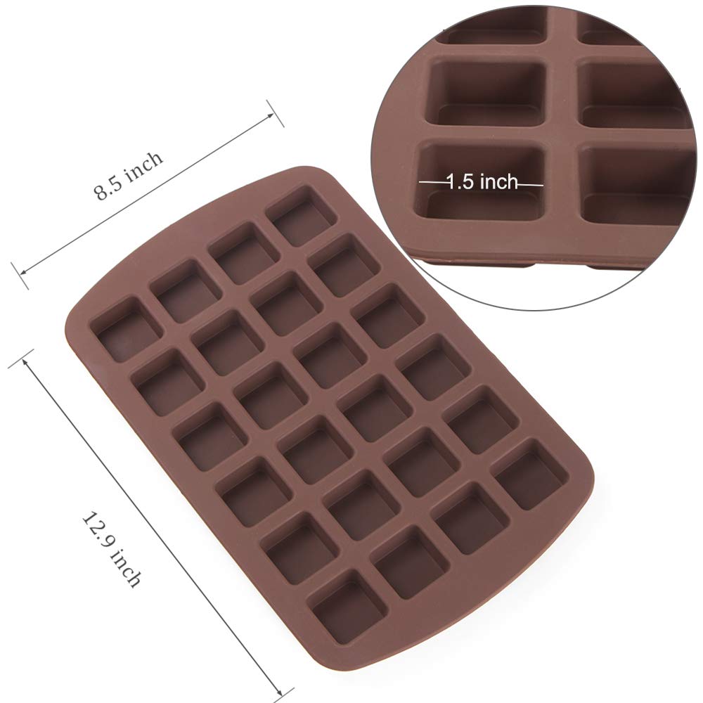 Webake square silicone mold closeup showing non-stick surface for easy release.