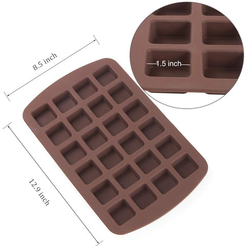 Webake square silicone mold closeup showing non-stick surface for easy release.