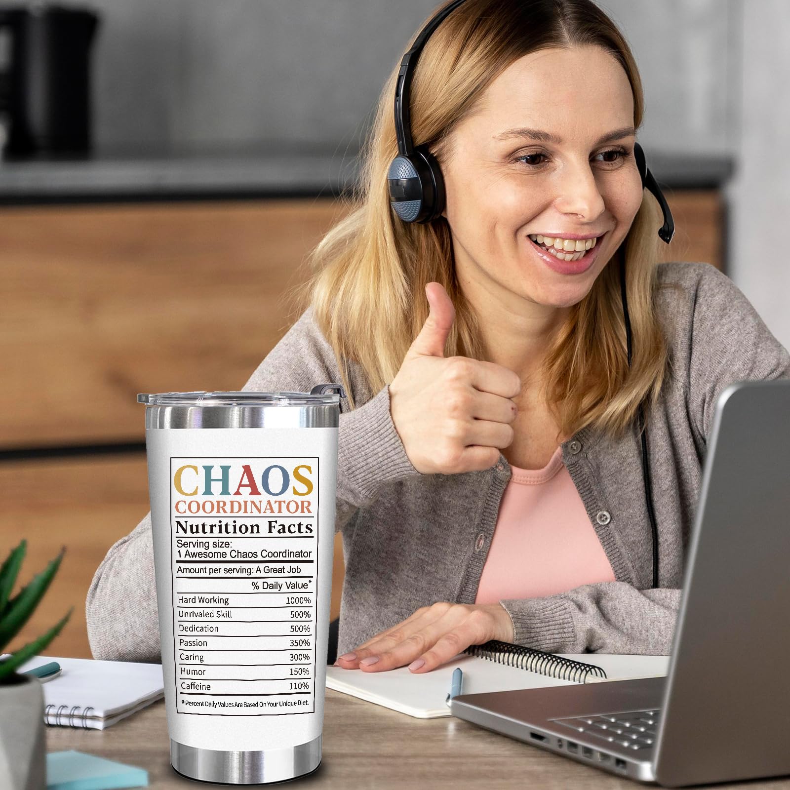 WECACYD Chaos Coordinator gift-ready white finish suits birthdays and get well gifts