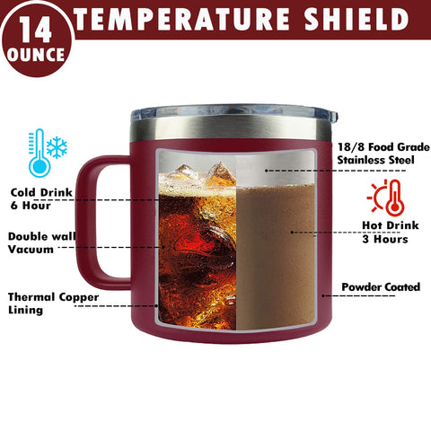 WECACYD Chaos Coordinator mug 14oz capacity, great for coffee, tea, or cocoa.