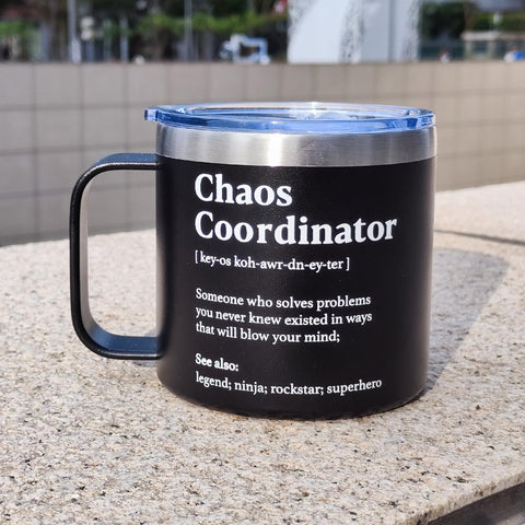 WECACYD Chaos Coordinator mug gift ideas for coworkers and friends.