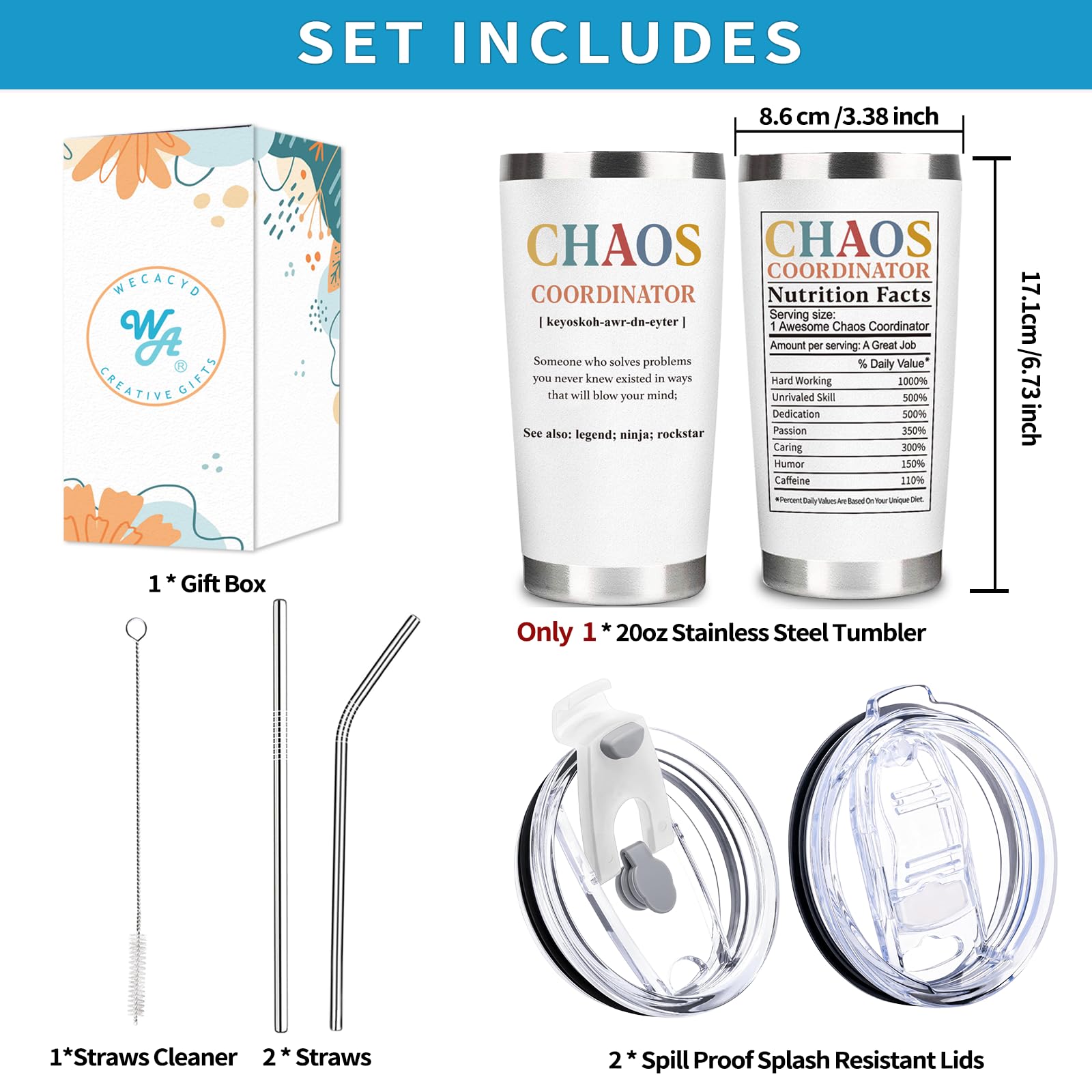 WECACYD Chaos Coordinator straw-lid enables easy sipping on commutes