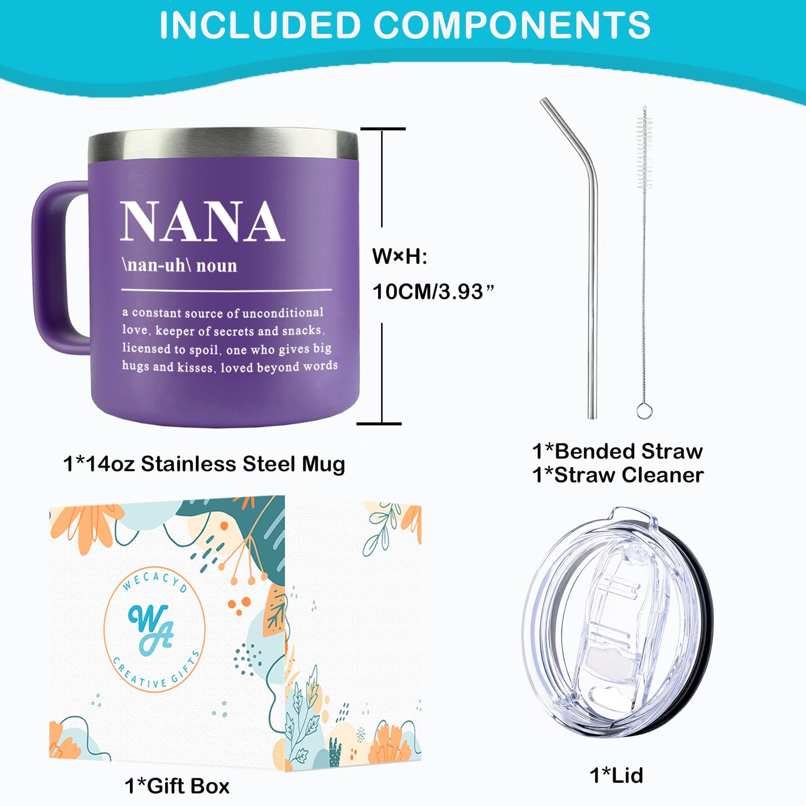 WECACYD Nana mug hot coffee sip demonstrates solid heat retention.