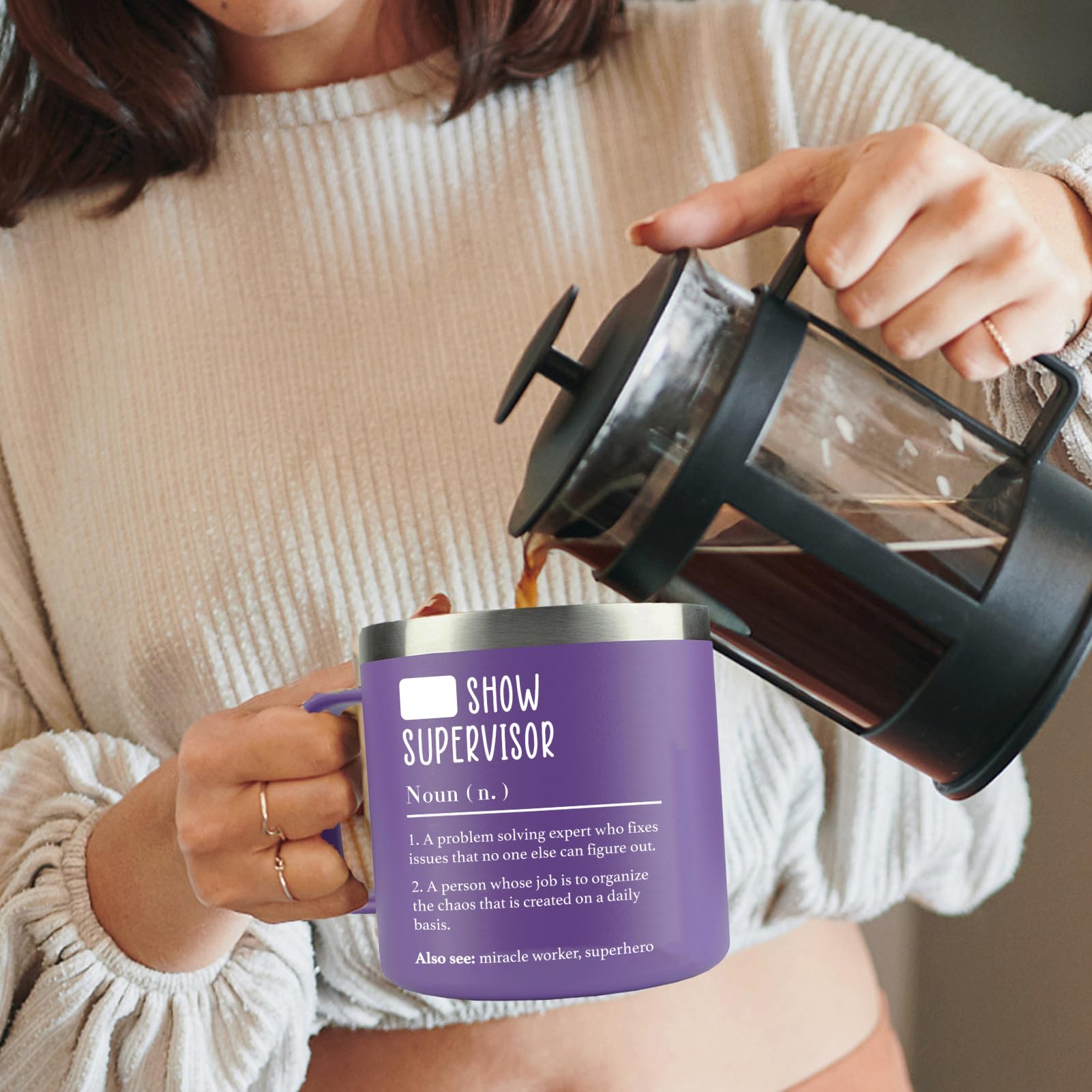 WECACYD Shit Show Supervisor Mug gift packaging ready