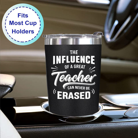 WECACYD teacher tumbler on desk showing practical back-to-school gift idea