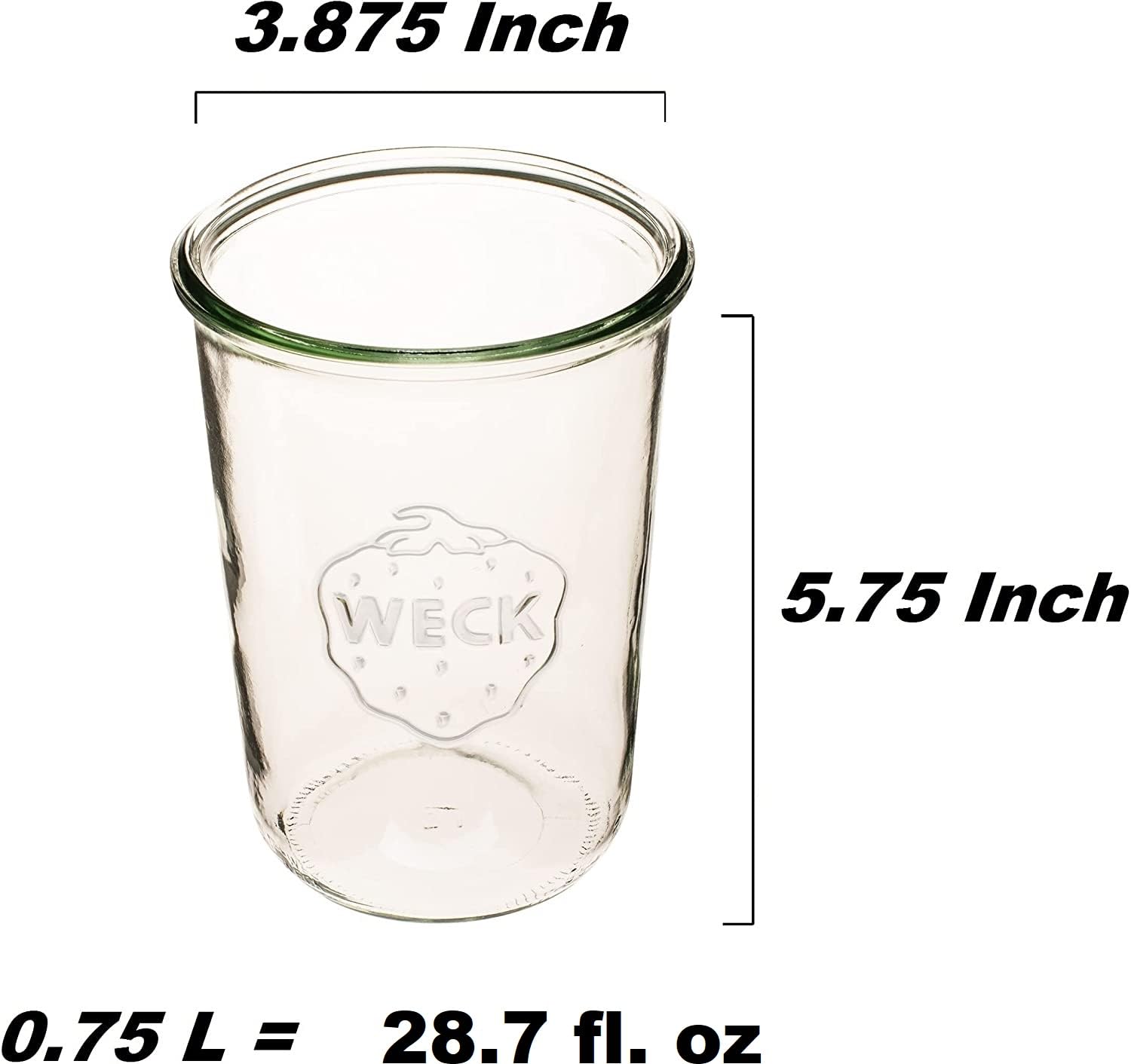 WECK 743 wide-mouth mold jar for easy filling and cleaning