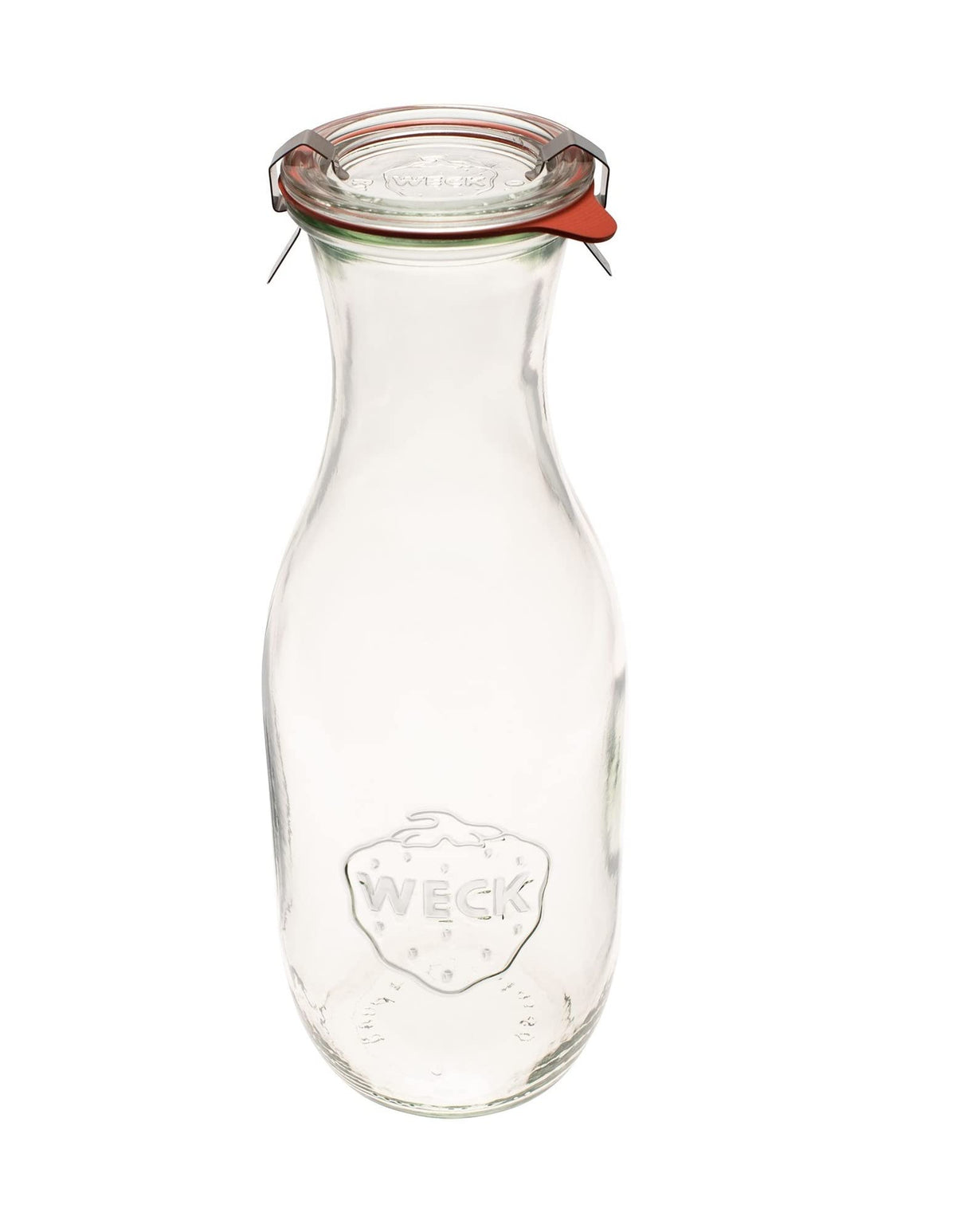 Weck 766 juice jar pour spout for fresh juice at breakfast.