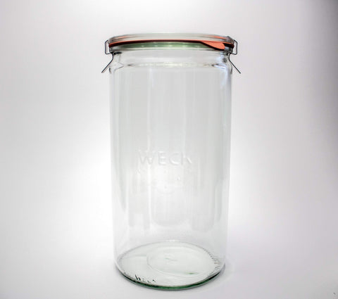 WECK jars help organize spices and dry goods efficiently.