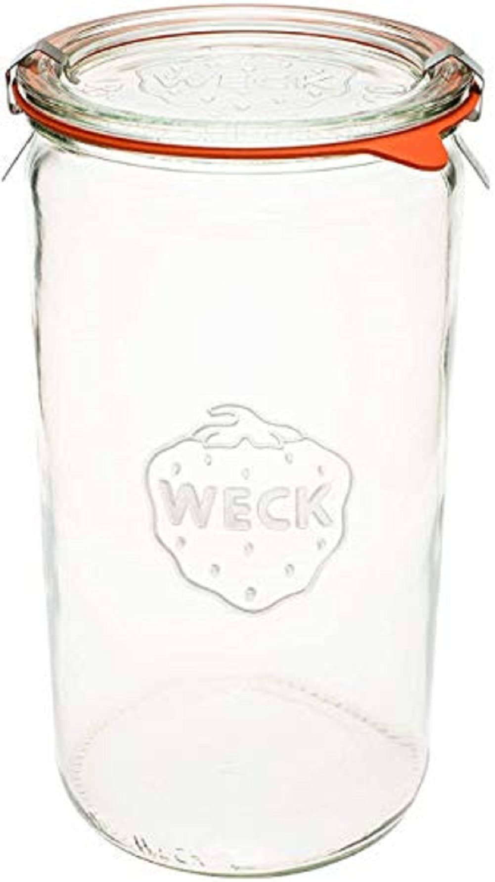 WECK 974 wide-mouth glass jar for easy filling and cleaning