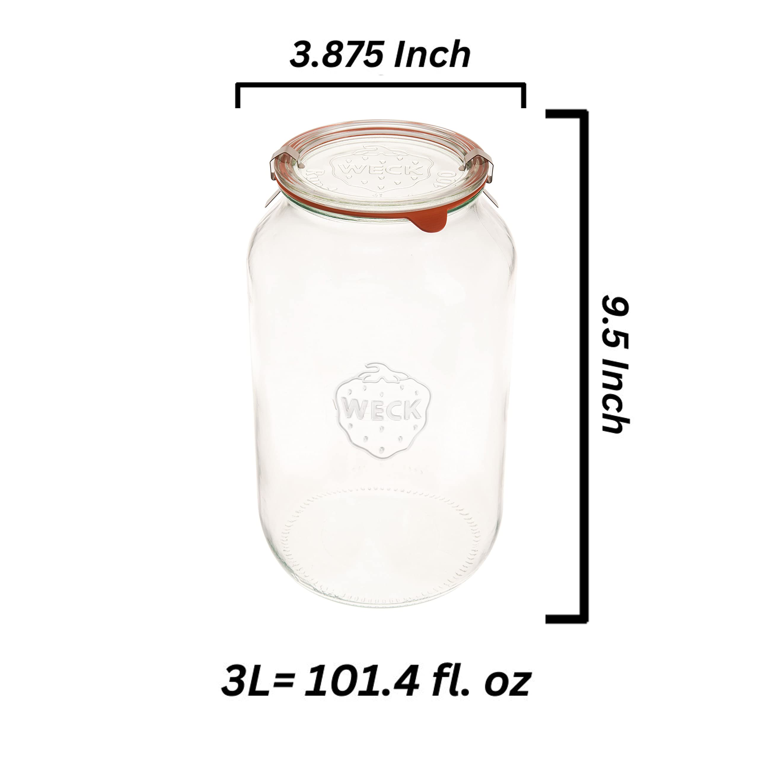 WECK 776 large glass storage jar ideal for pantry staples