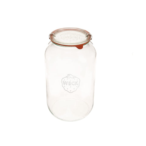 WECK 776 wide-mouth barrel jar with lid for airtight storage