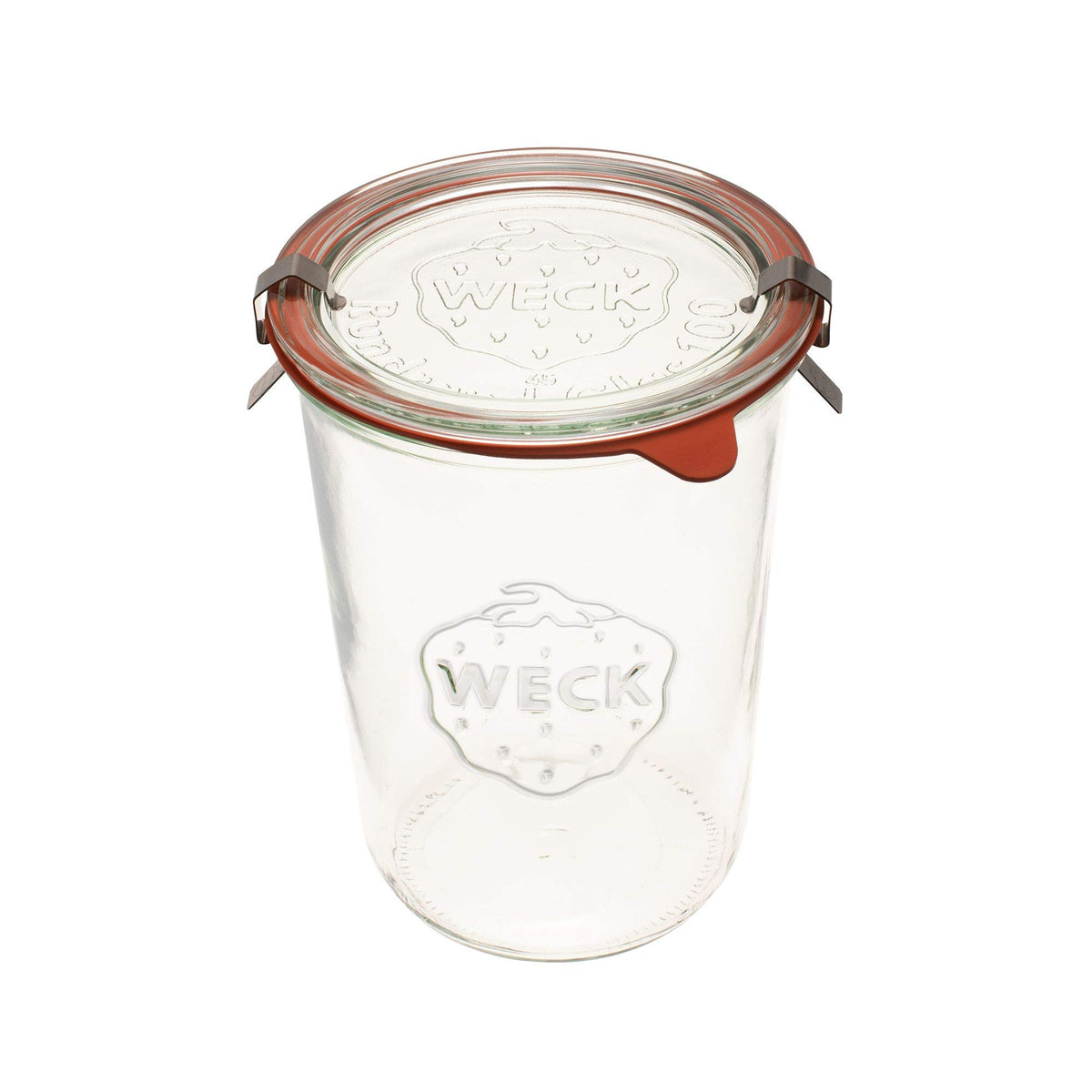 Weck Mold Jar with clear glass and lid for airtight storage.