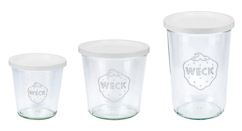 WECK Mold Jar see-through glass showing contents for quick freshness checks