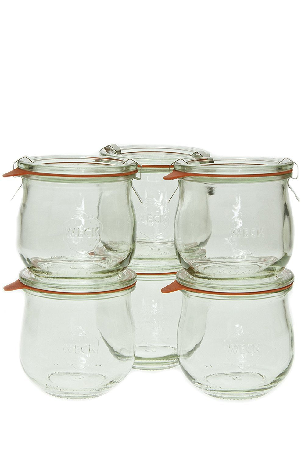 WECK Tulip Jar 746 closeup; durable glass for canning and storage.