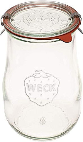 Weck Tulip Jars wide-mouth view highlighting the opening for easy filling.