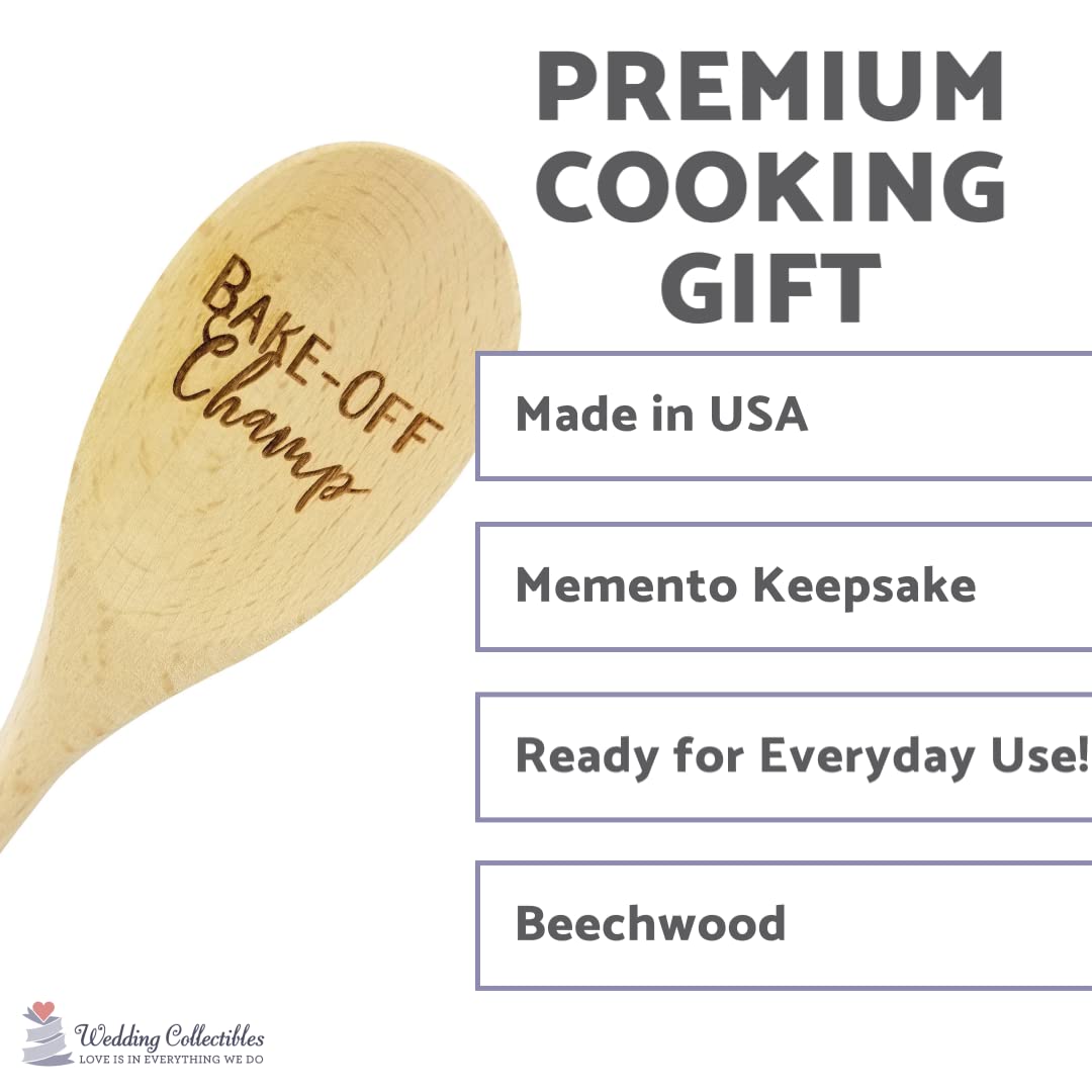 Wedding Collectibles ergonomic handle promotes comfortable grip during long baking sessions.