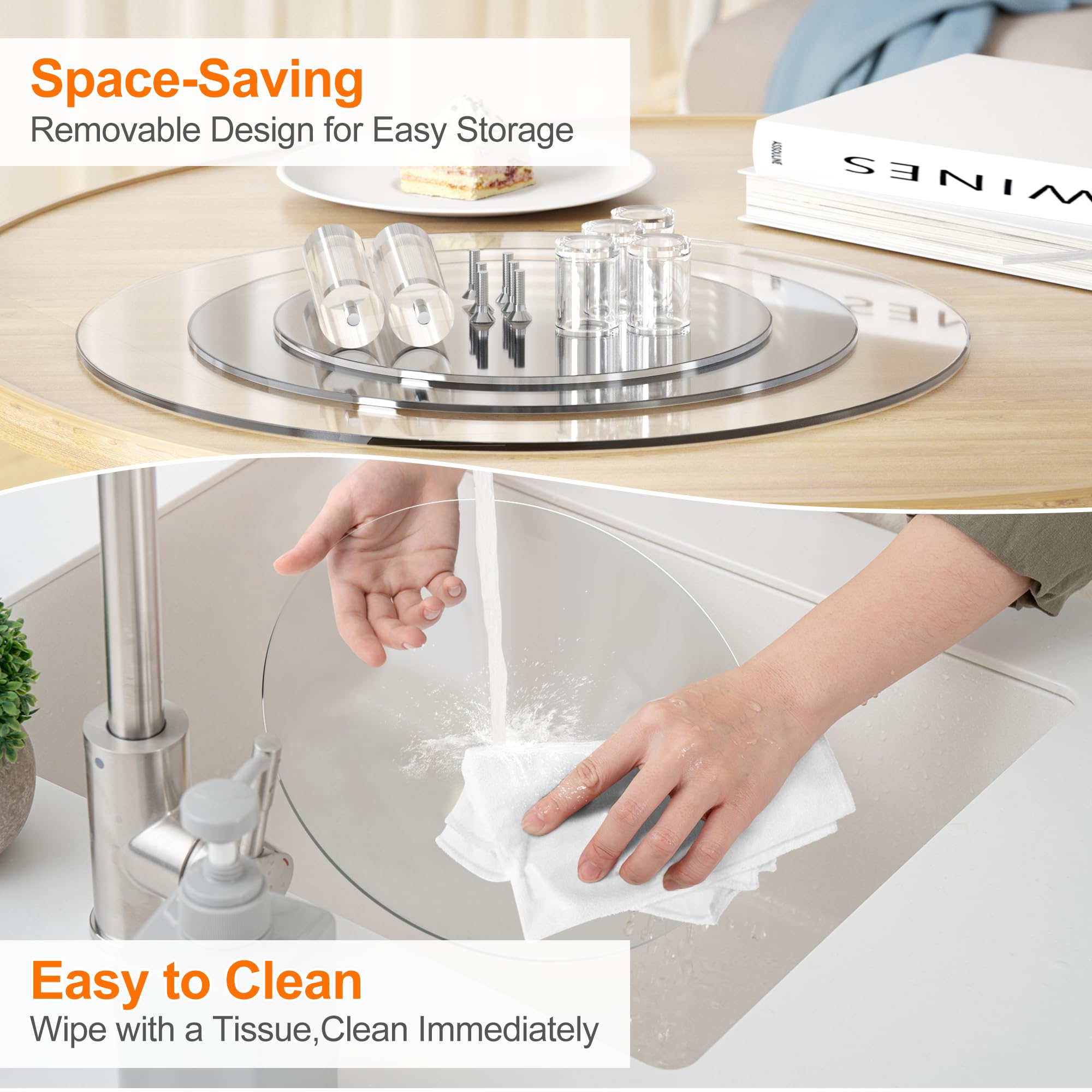 WeddingWish dessert pedestal provides easy assembly for quick party setup.