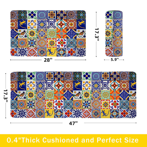 Weesire two-piece anti-fatigue mats provide cushioned comfort while cooking