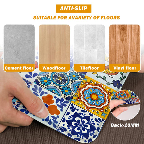 Weesire colorful boho runner adds style to laundry or sink area