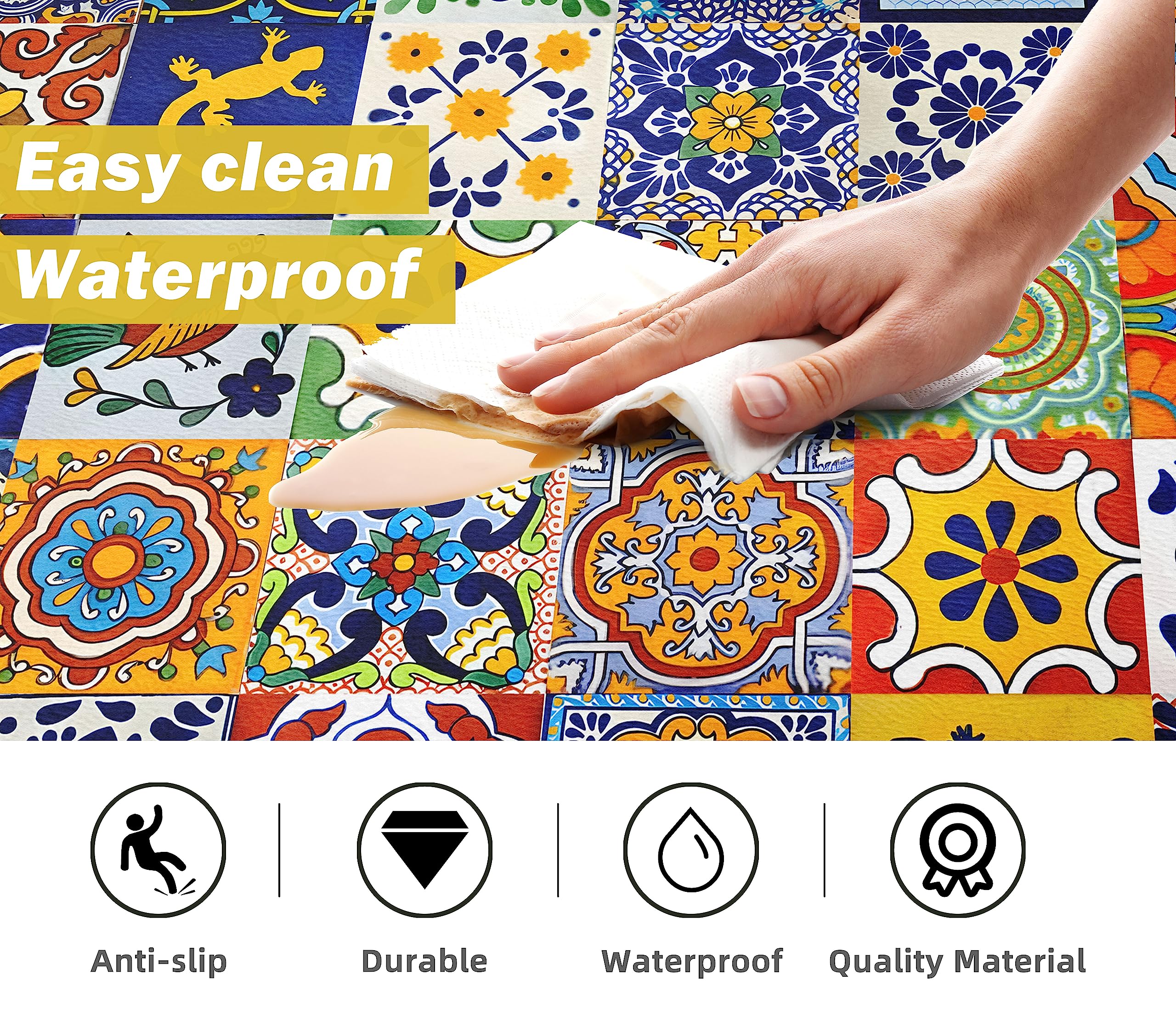 Weesire PVC mats resist water and oil for easy upkeep
