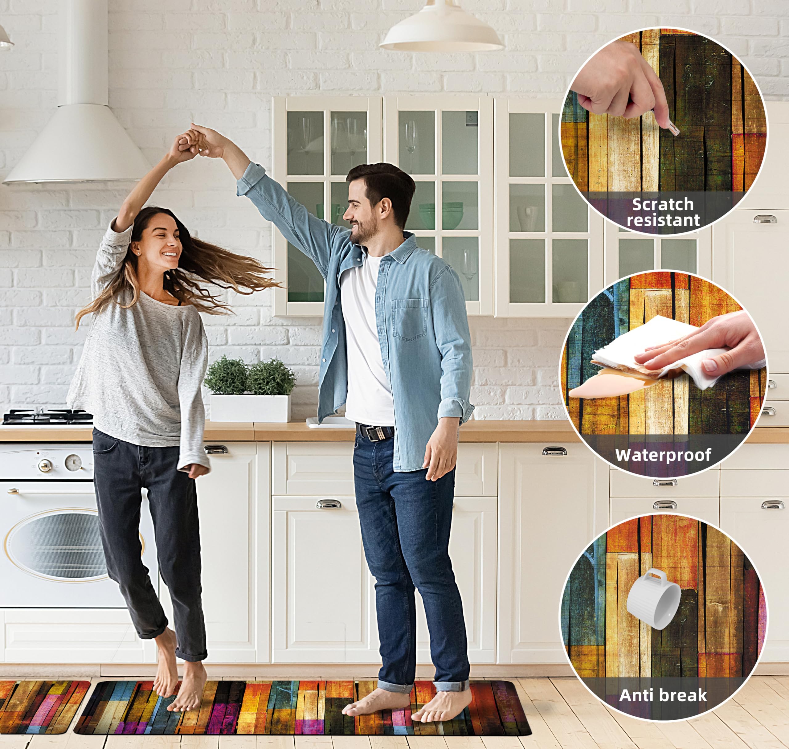 Weesire kitchen mat set ideal for kitchen laundry and sink areas