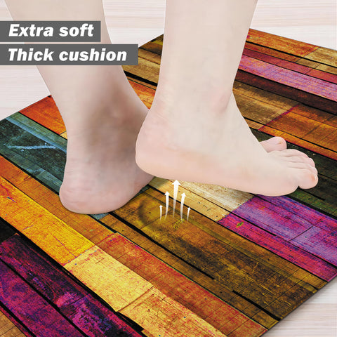 Weesire kitchen mats with non-slip bottom stay in place during cooking