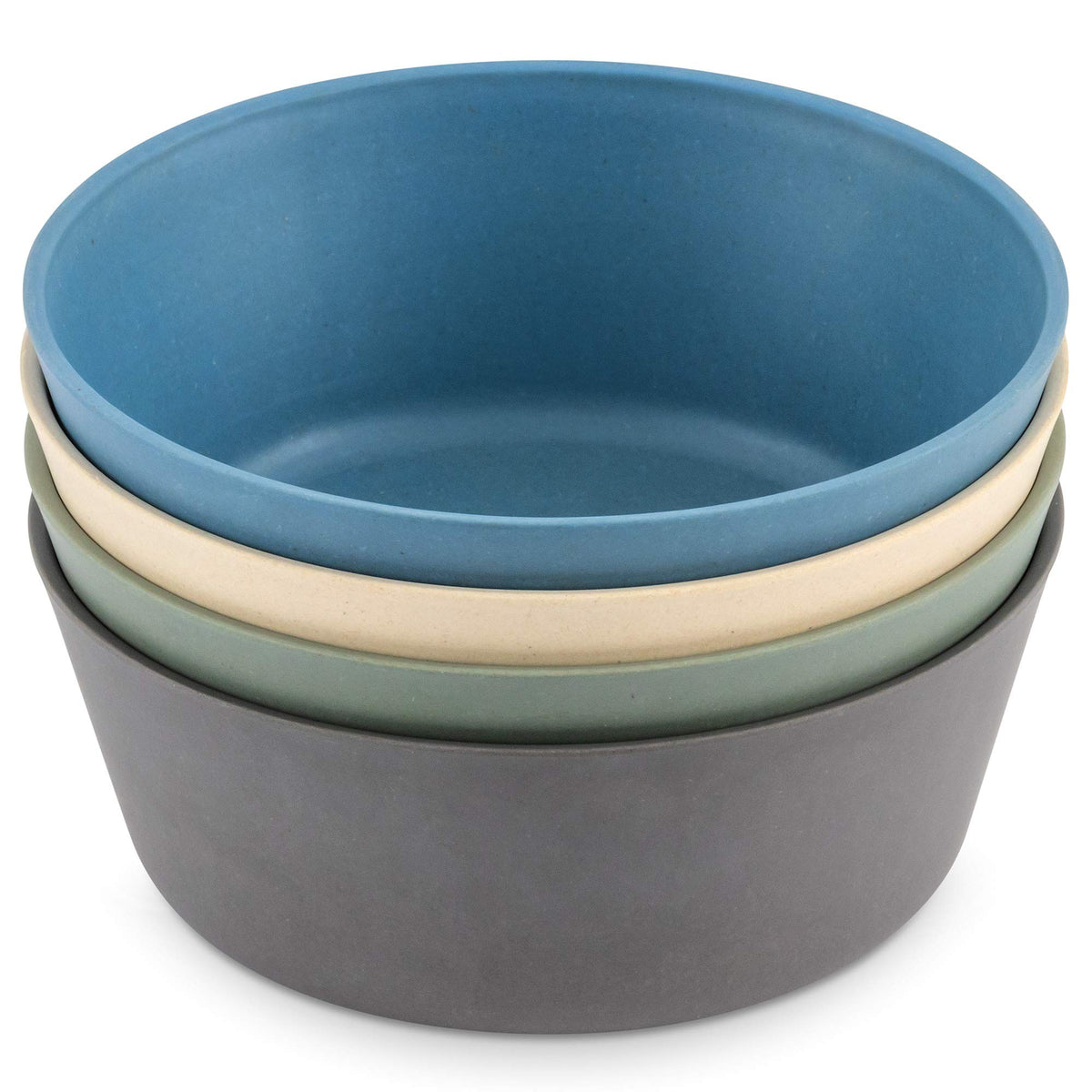 WeeSprout bamboo kids bowls in blue for tidy, kid-friendly meals.