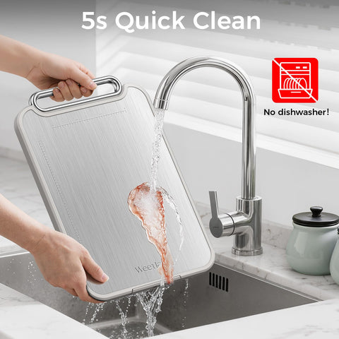 Weetla non-slip surface keeps board steady during chopping