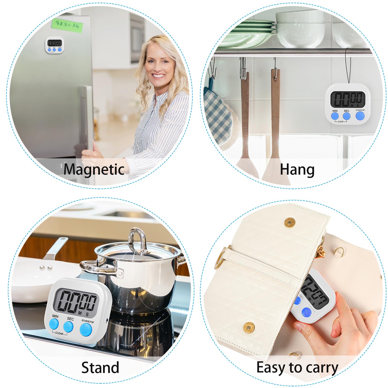 Weewooday loud alarm timer delivering audible alerts in open spaces
