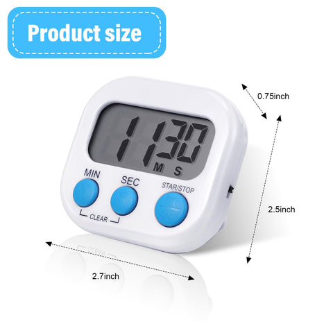 Weewooday timer with magnetic back for quick fridge attachment and easy access