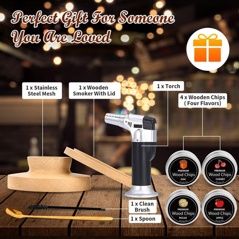 Weibutech old-fashioned smoker kit creates authentic smoke infusion at home