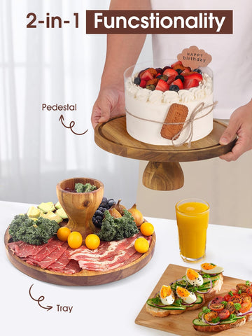 WEIFUTCH acrylic dome provides crystal-clear view while preserving freshness