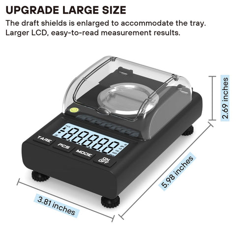 WEIGHTMAN 50 g calibration weight included for quick accuracy checks.
