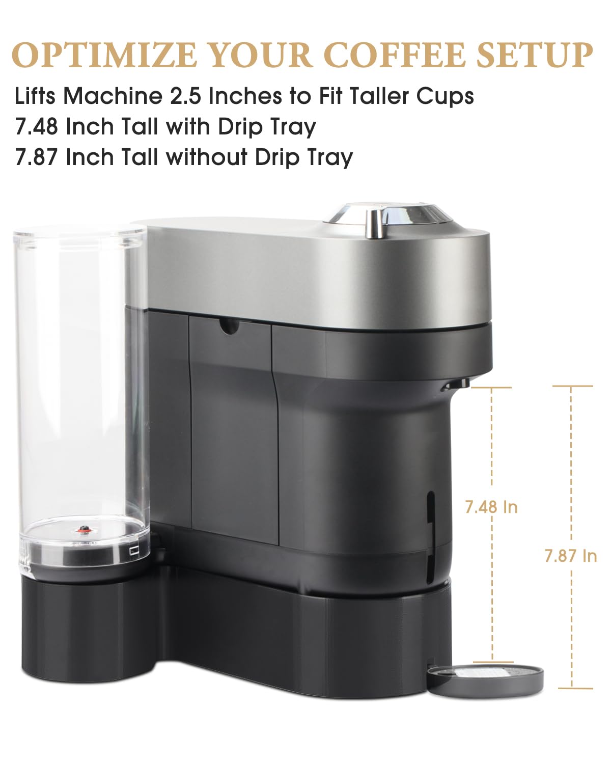 WEIGUZC riser stand compatible with Contigo Huron 16 oz travel mug.