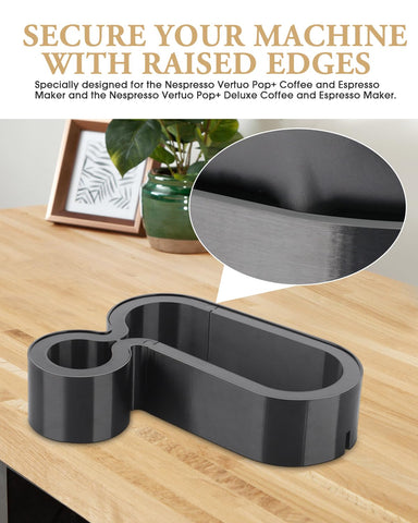 WEIGUZC riser stand features micro-protruding edges to prevent slips.