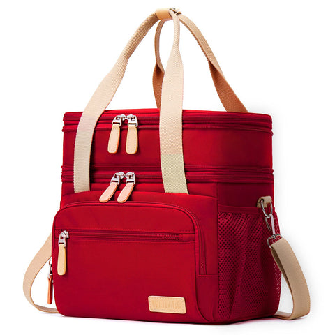 Weitars lunch bag dual compartment keeps meals organized on the go