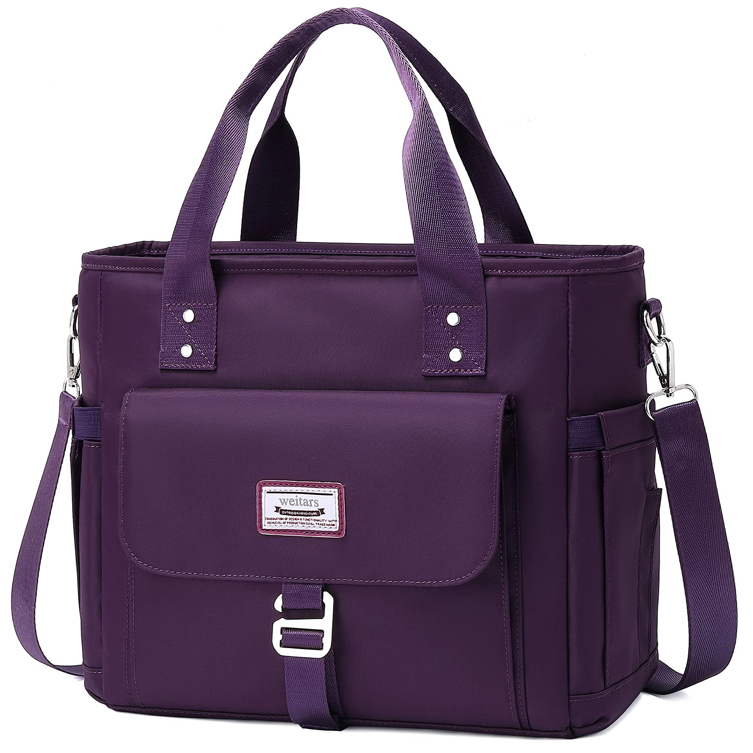 Weitars lunch bag large opening showing roomy interior for daily meals
