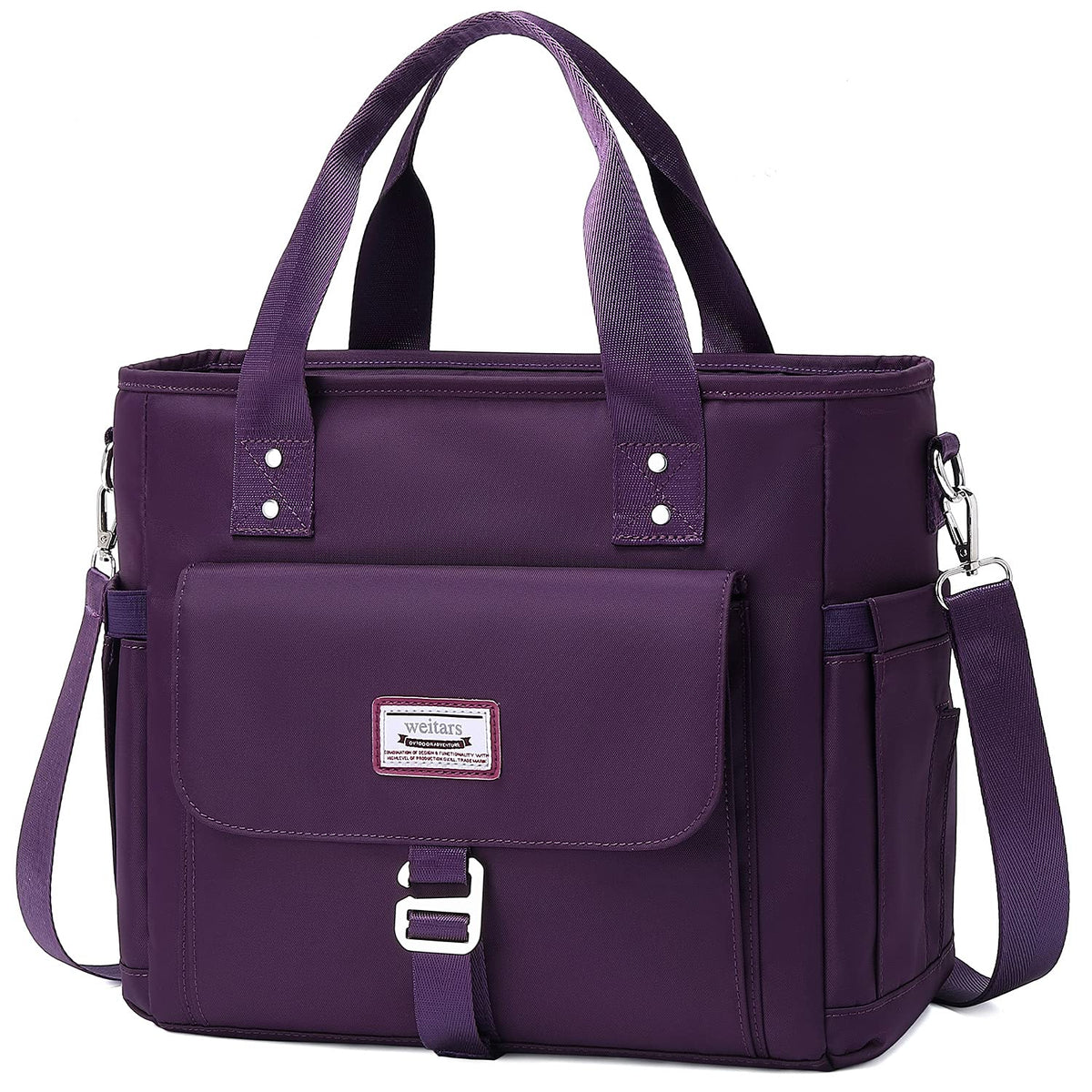 Weitars lunch bag large opening showing roomy interior for daily meals